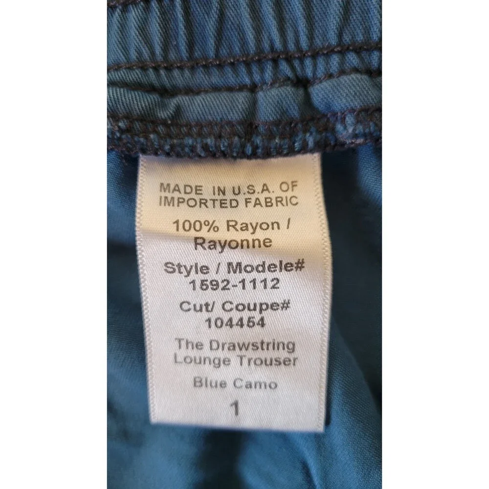 Current/Elliot Blue Camo Drawstring Pants